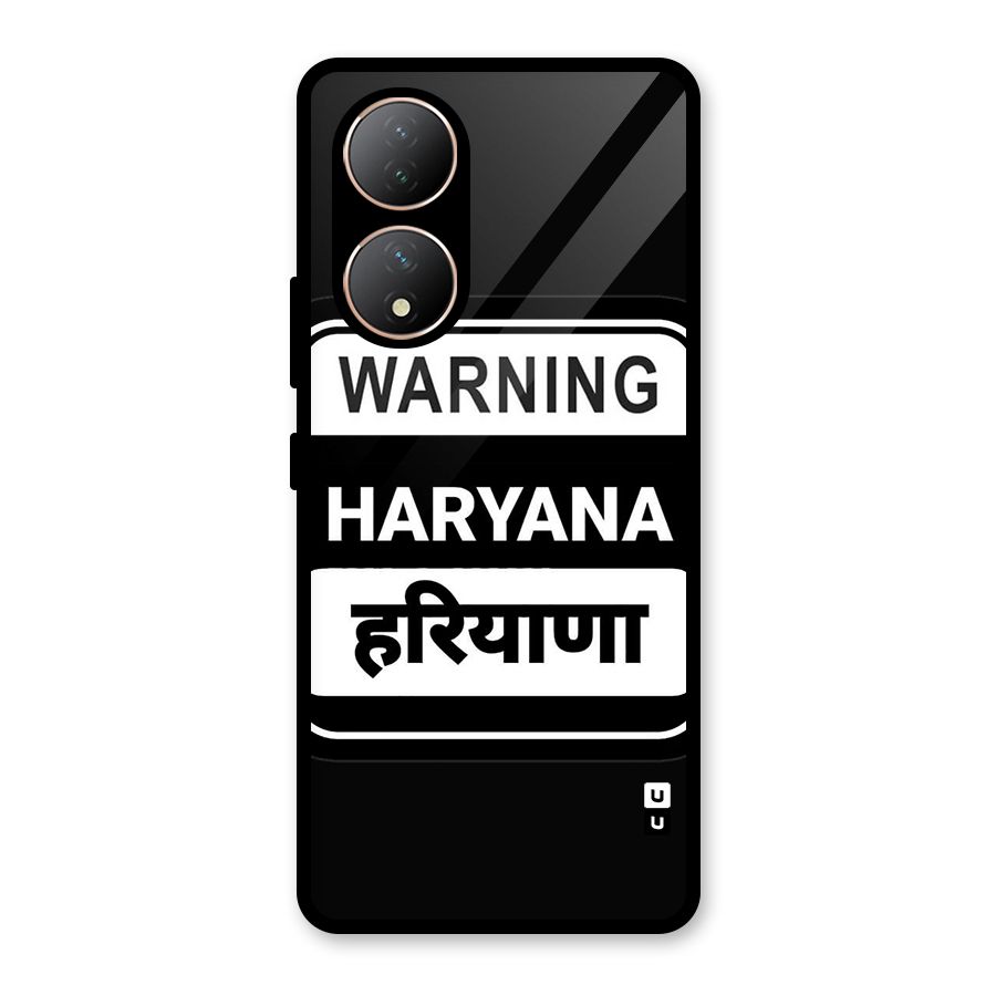 Warning Haryana Glass Back Case for Vivo Y100A