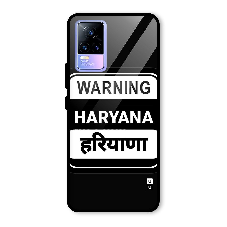 Warning Haryana Glass Back Case for Vivo Y73