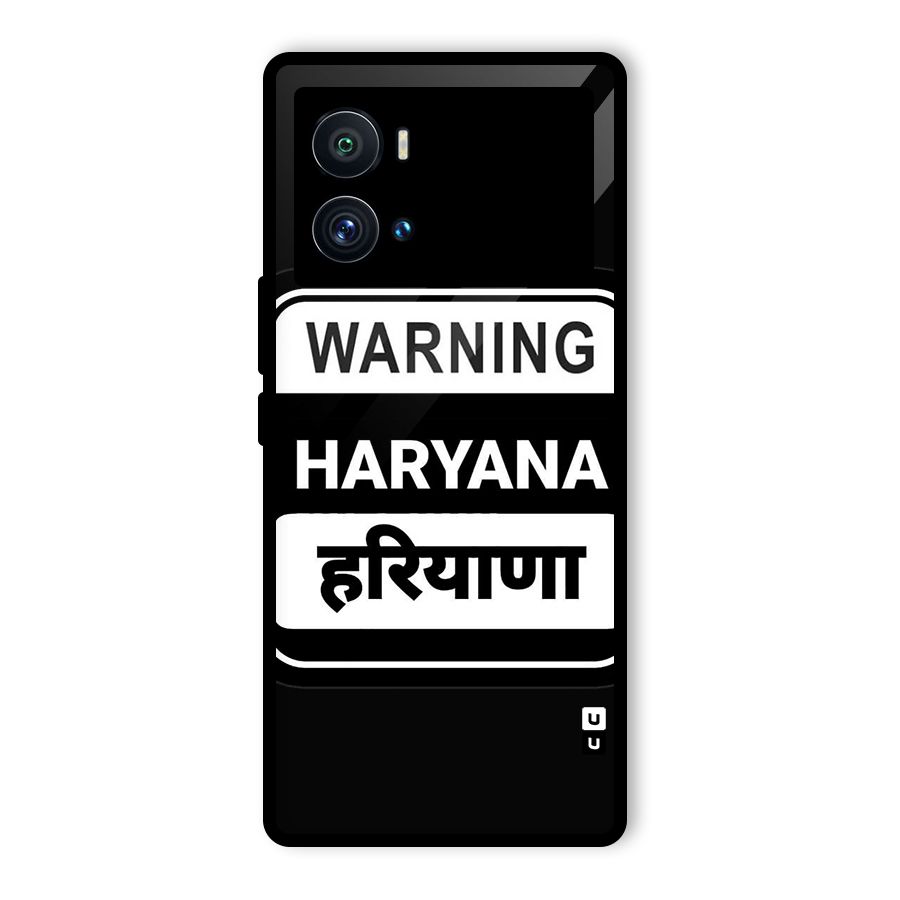 Warning Haryana Glass Back Case for Vivo iQOO 9 Pro