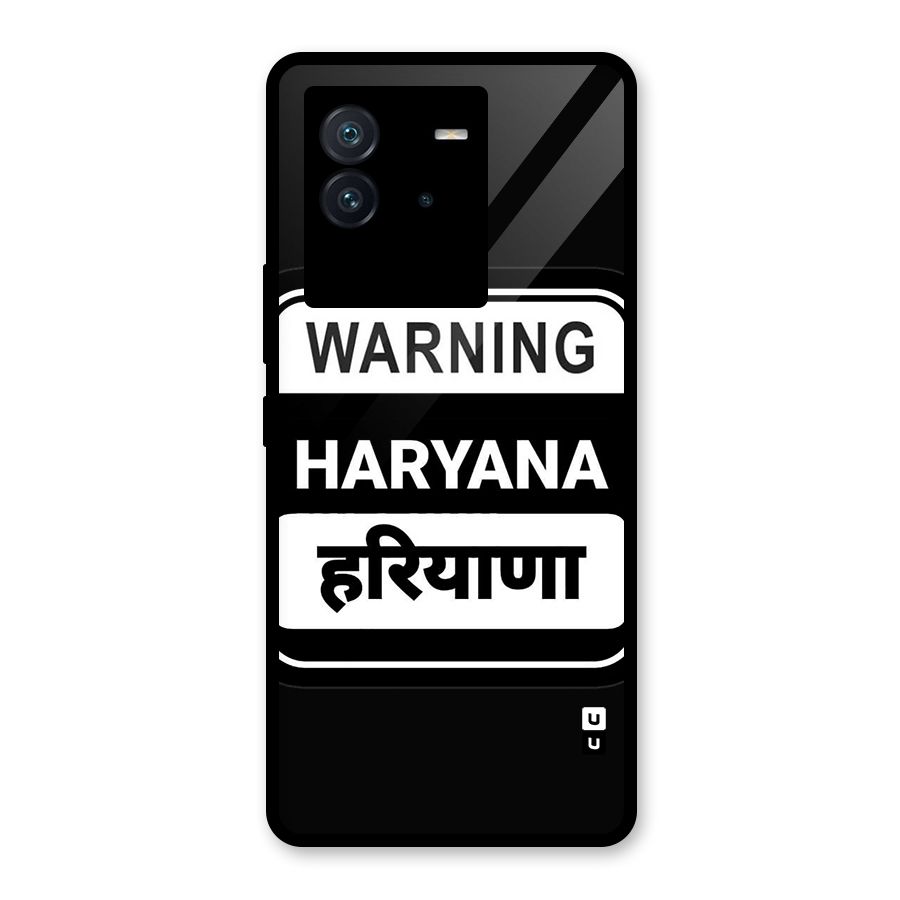 Warning Haryana Glass Back Case for Vivo iQOO Neo 6 5G