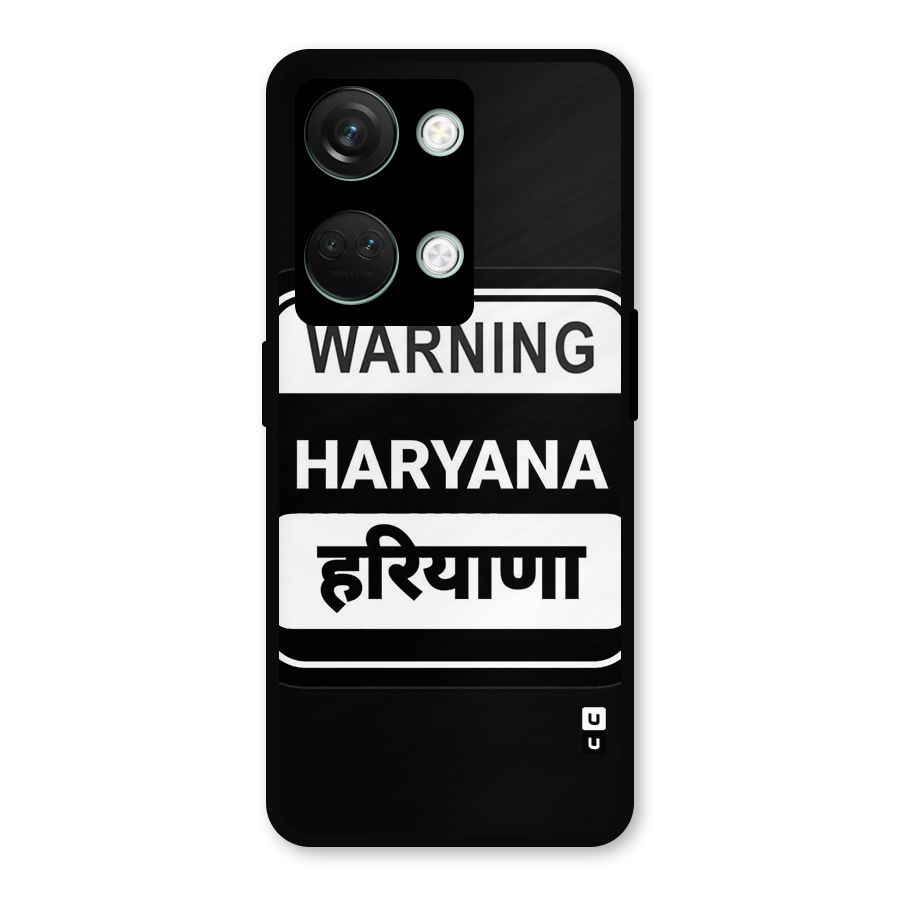 Warning Haryana Metal Back Case for OnePlus Nord 3