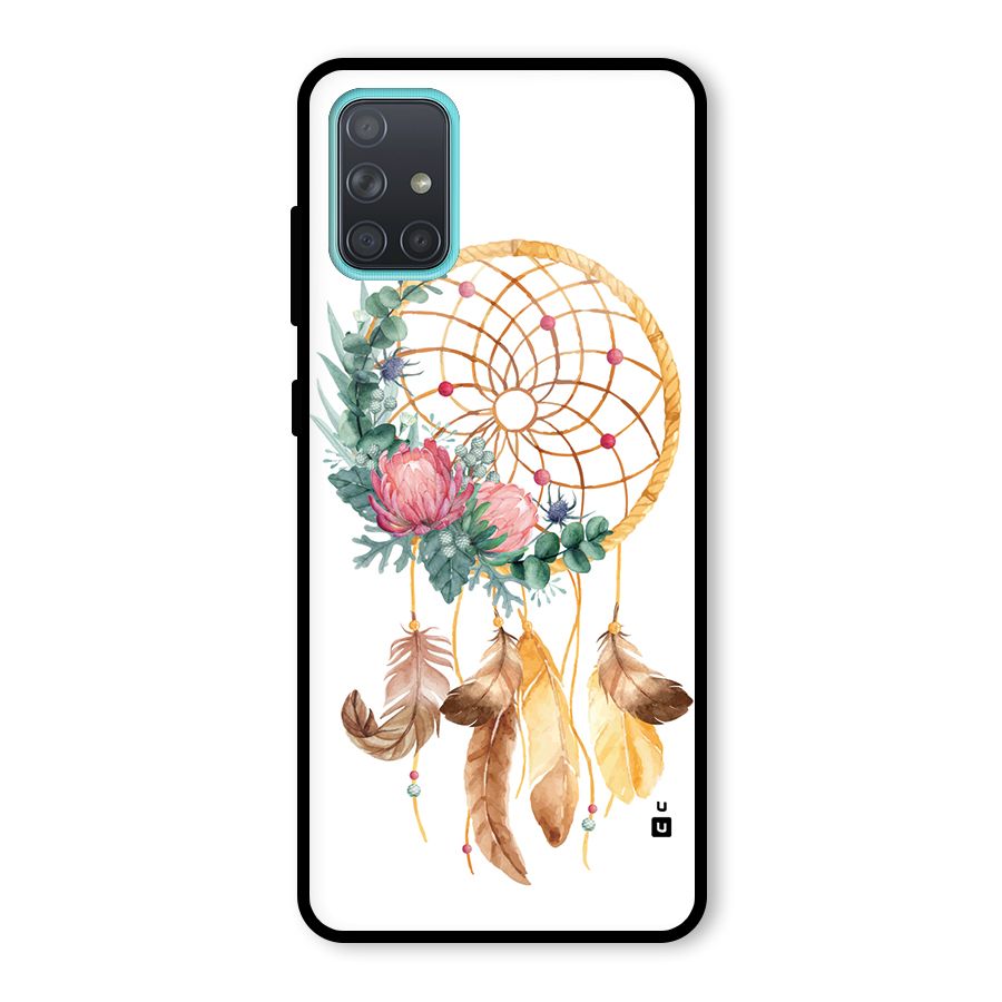 Watercolor Dreamcatcher Glass Back Case for Galaxy A71