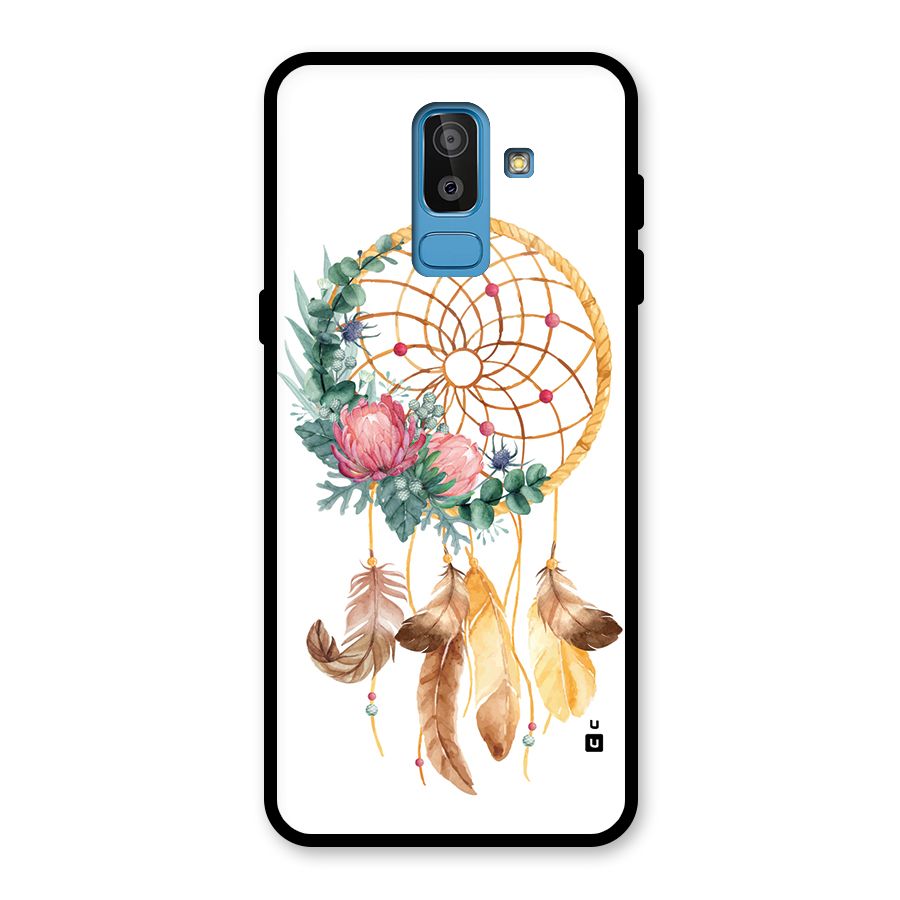 Watercolor Dreamcatcher Glass Back Case for Galaxy J8