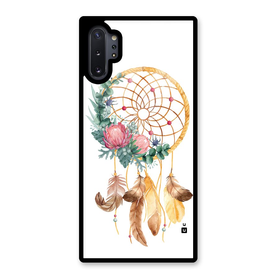 Watercolor Dreamcatcher Glass Back Case for Galaxy Note 10 Plus