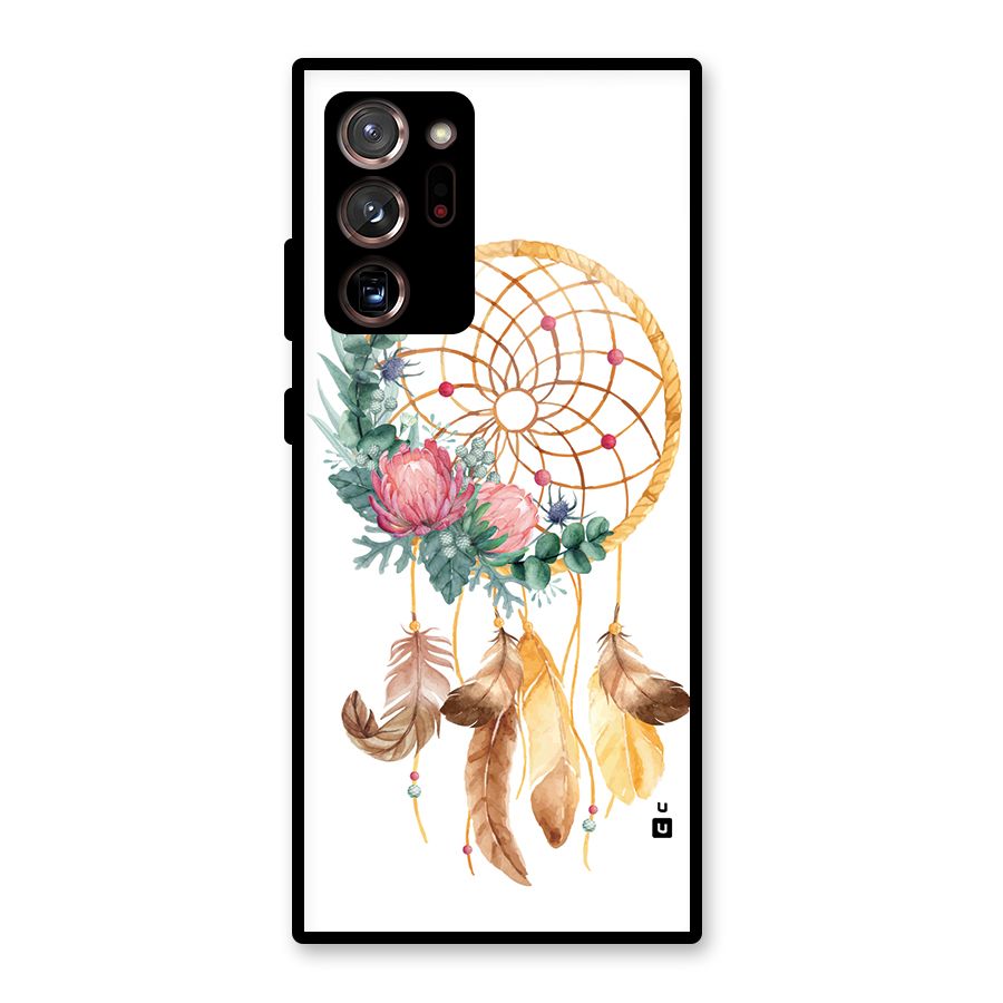 Watercolor Dreamcatcher Glass Back Case for Galaxy Note 20 Ultra