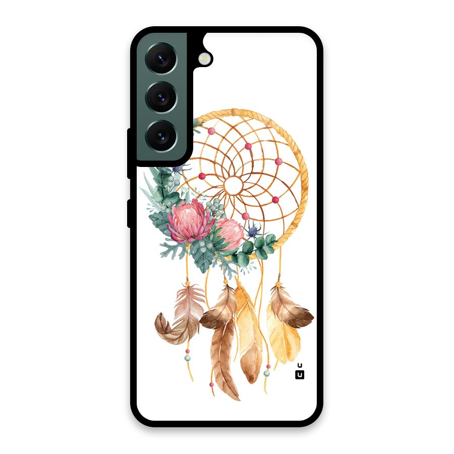 Watercolor Dreamcatcher Glass Back Case for Galaxy S22 5G