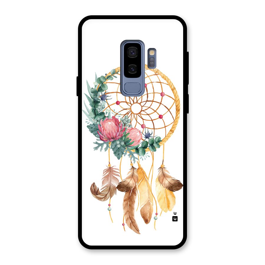 Watercolor Dreamcatcher Glass Back Case for Galaxy S9 Plus