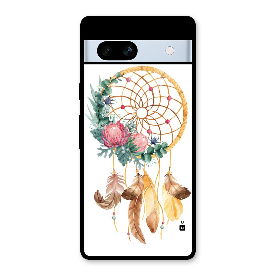 Watercolor Dreamcatcher Glass Back Case for Google Pixel 7a