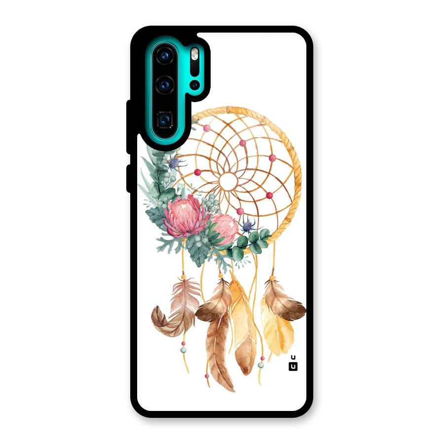 Watercolor Dreamcatcher Glass Back Case for Huawei P30 Pro