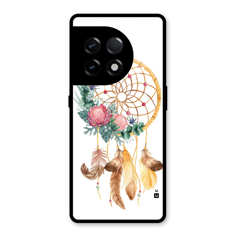 Watercolor Dreamcatcher Glass Back Case for OnePlus 11R