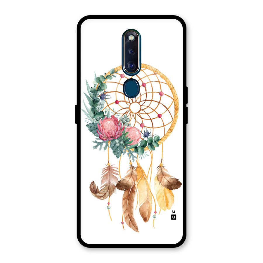 Watercolor Dreamcatcher Glass Back Case for Oppo F11 Pro