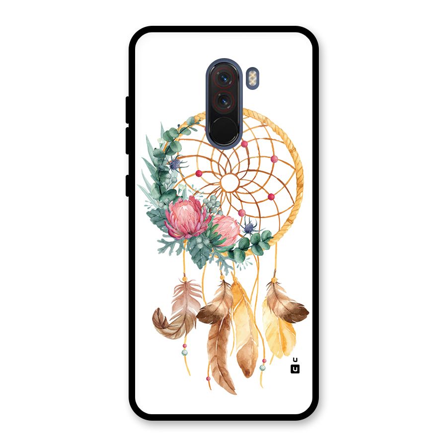 Watercolor Dreamcatcher Glass Back Case for Poco F1