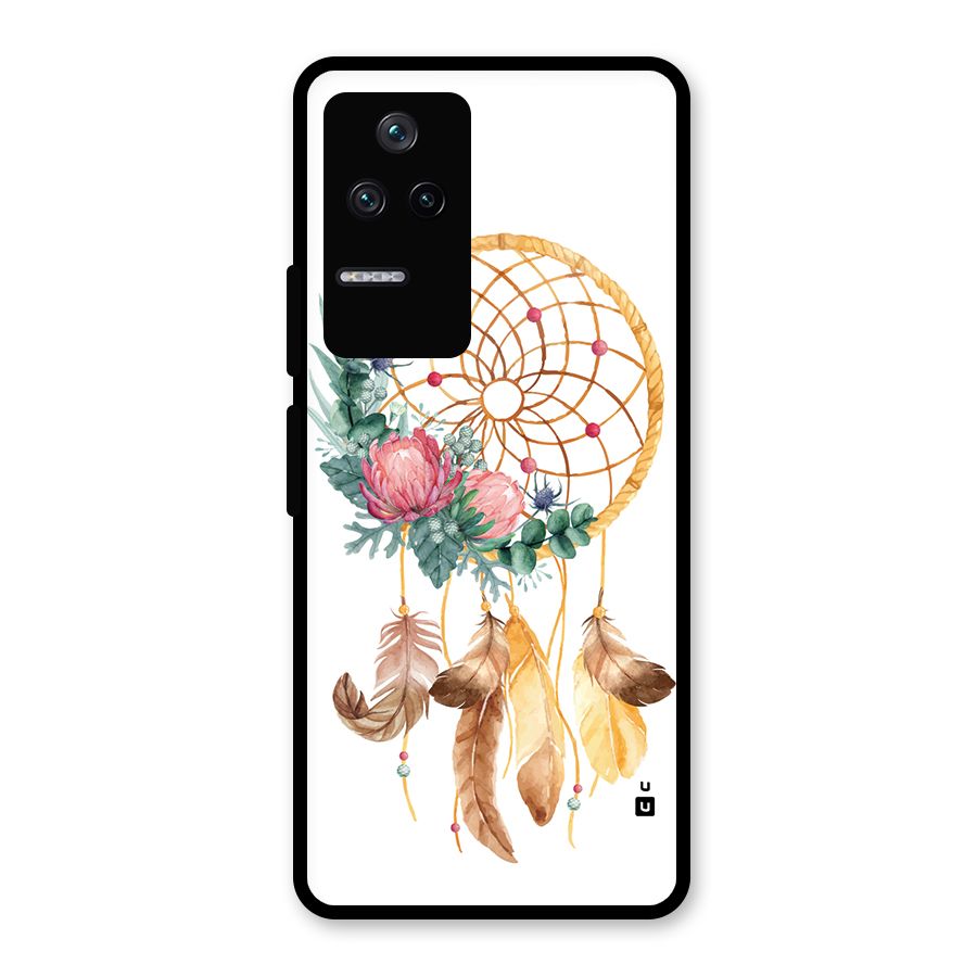 Watercolor Dreamcatcher Glass Back Case for Poco F4 5G