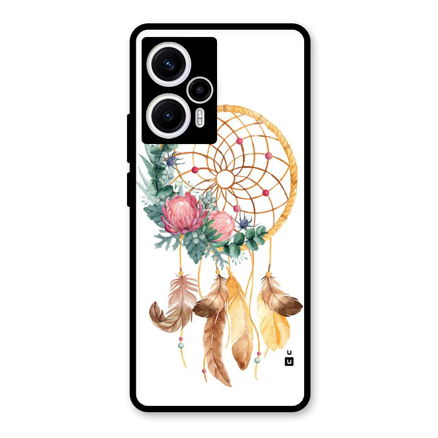 Watercolor Dreamcatcher Glass Back Case for Poco F5