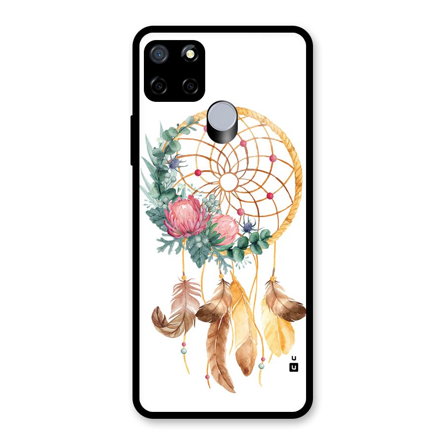 Watercolor Dreamcatcher Glass Back Case for Realme C12