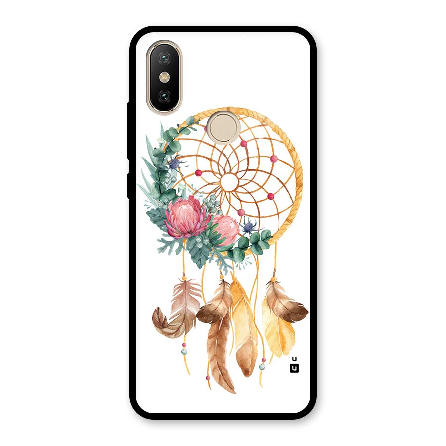 Watercolor Dreamcatcher Glass Back Case for Redmi A2