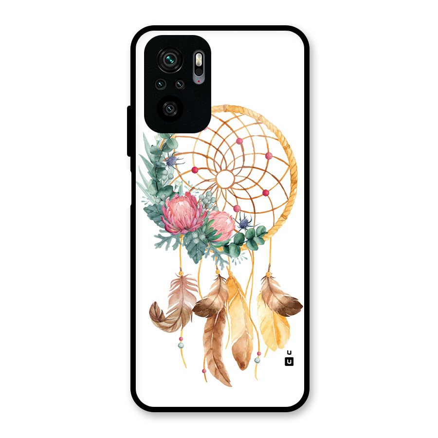 Watercolor Dreamcatcher Glass Back Case for Redmi Note 10S