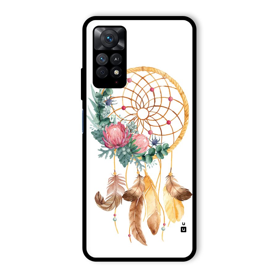 Watercolor Dreamcatcher Glass Back Case for Redmi Note 11 Pro