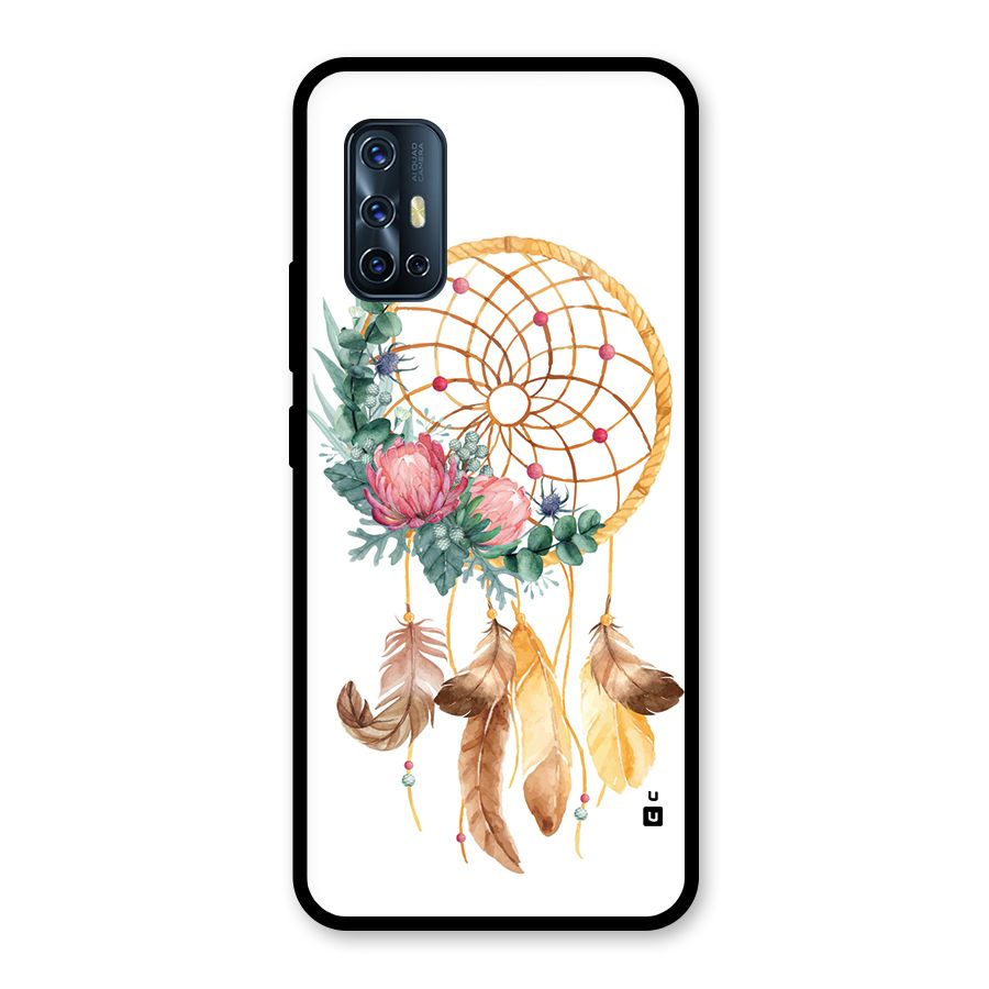 Watercolor Dreamcatcher Glass Back Case for Vivo V17