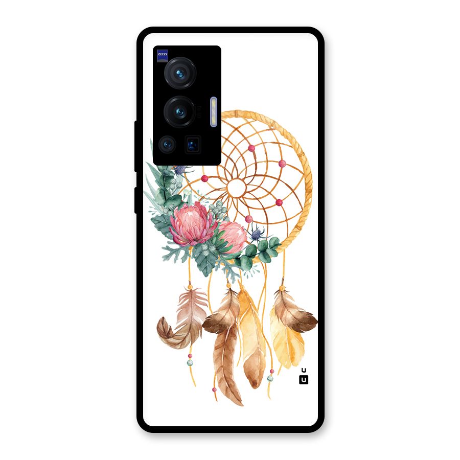 Watercolor Dreamcatcher Glass Back Case for Vivo X70 Pro