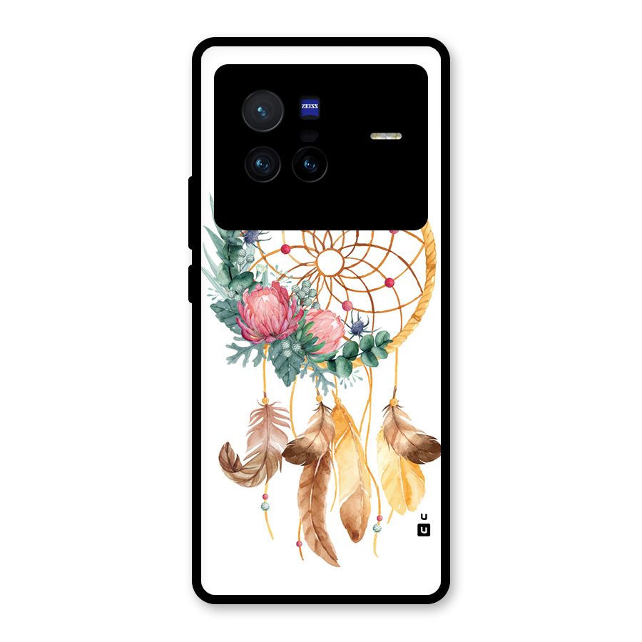 Watercolor Dreamcatcher Glass Back Case for Vivo X80