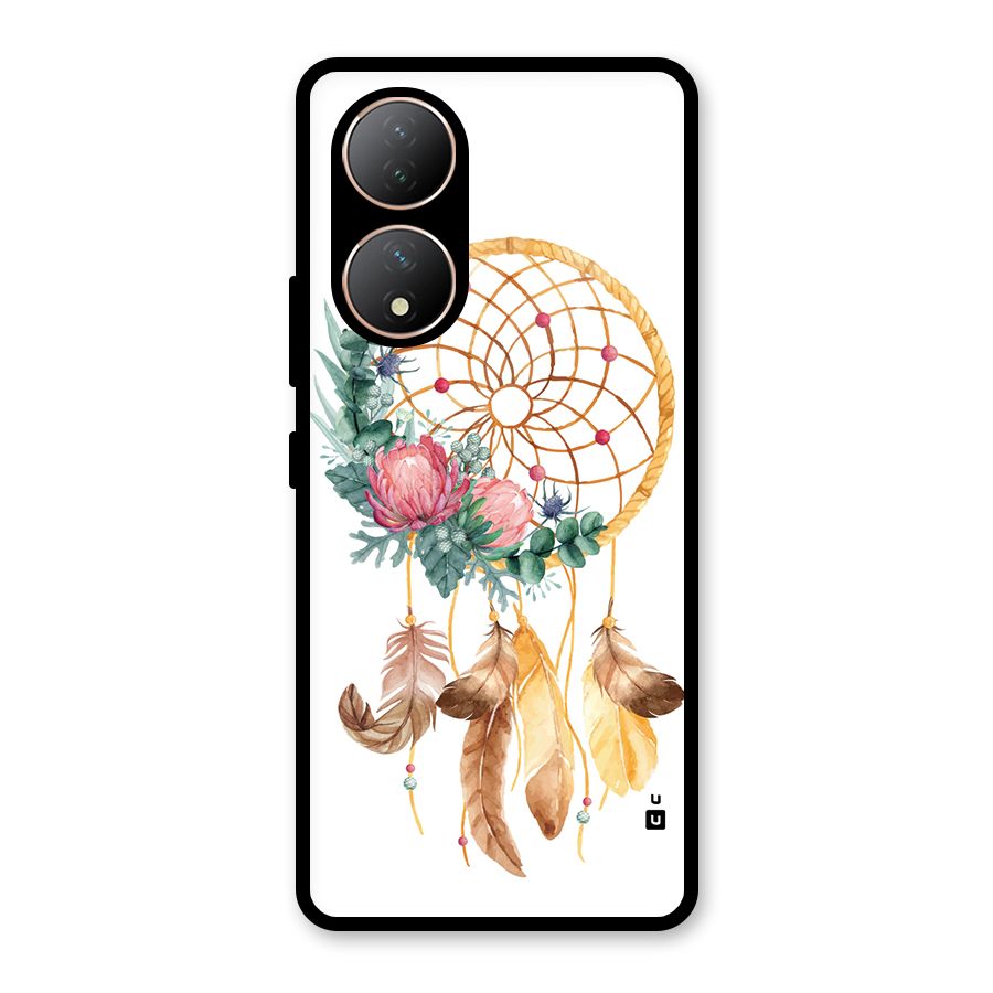 Watercolor Dreamcatcher Glass Back Case for Vivo Y100A