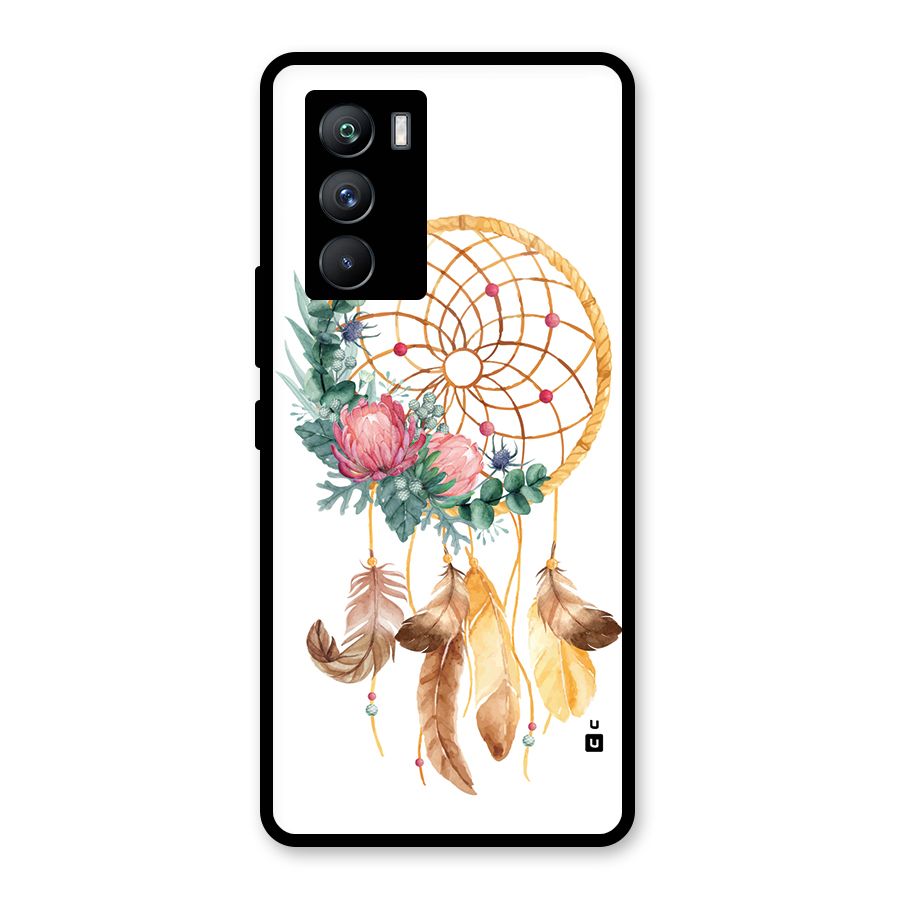 Watercolor Dreamcatcher Glass Back Case for Vivo iQOO 9 SE