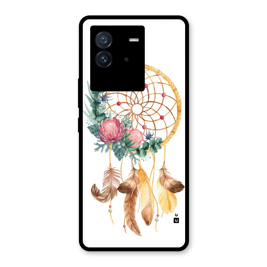 Watercolor Dreamcatcher Glass Back Case for Vivo iQOO Neo 6 5G