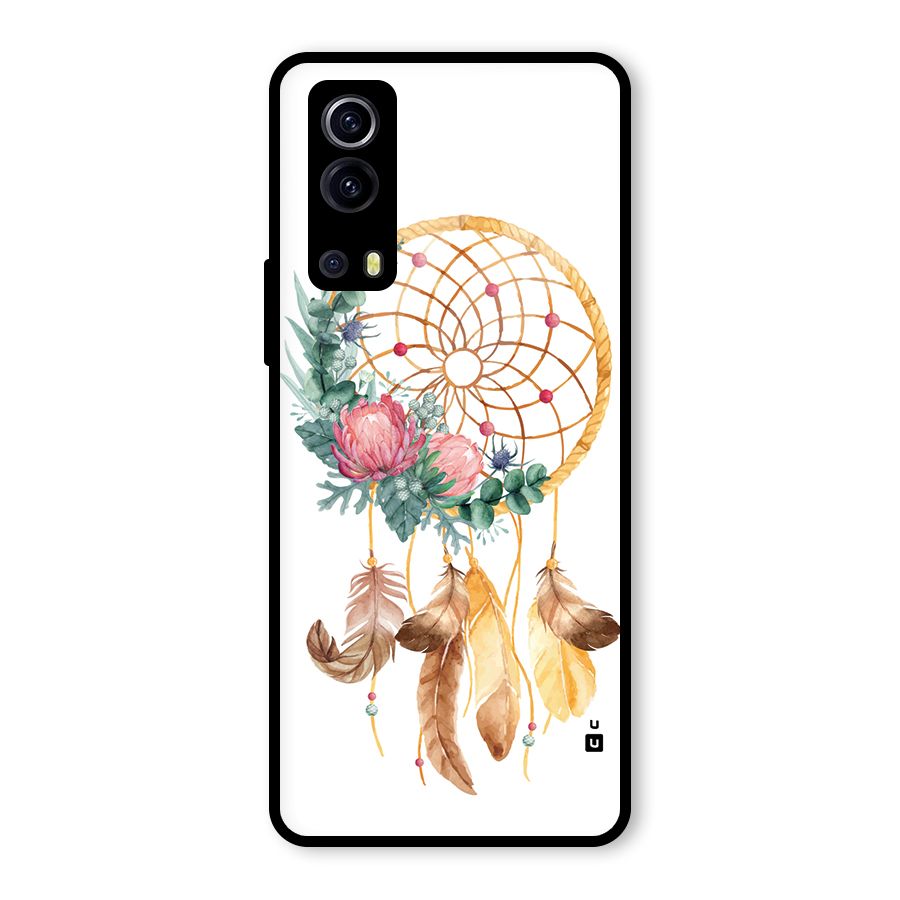 Watercolor Dreamcatcher Glass Back Case for Vivo iQOO Z3
