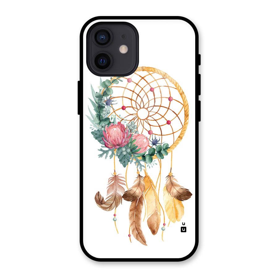 Watercolor Dreamcatcher Glass Back Case for iPhone 12