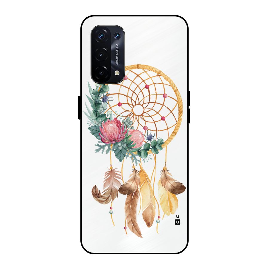 Watercolor Dreamcatcher Metal Back Case for Oppo A74 5G