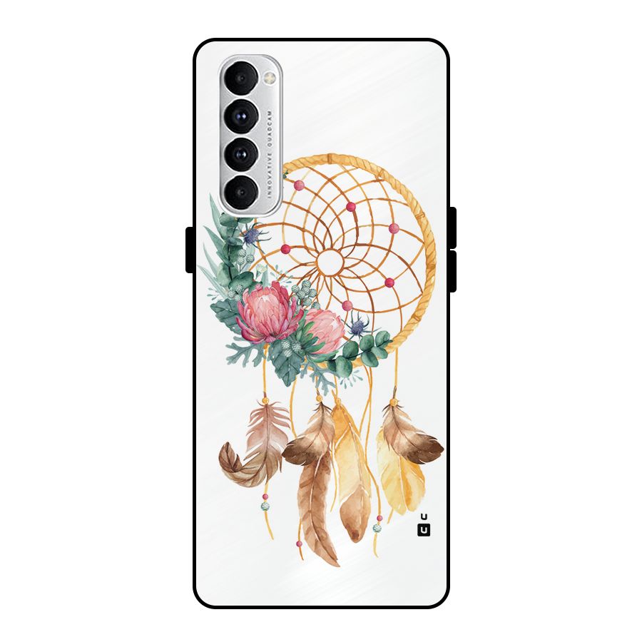 Watercolor Dreamcatcher Metal Back Case for Oppo Reno4 Pro