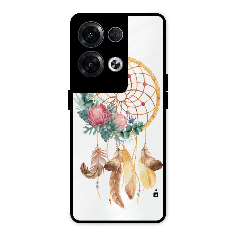 Watercolor Dreamcatcher Metal Back Case for Oppo Reno8 Pro 5G