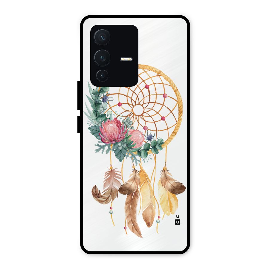 Watercolor Dreamcatcher Metal Back Case for Vivo V23 5G