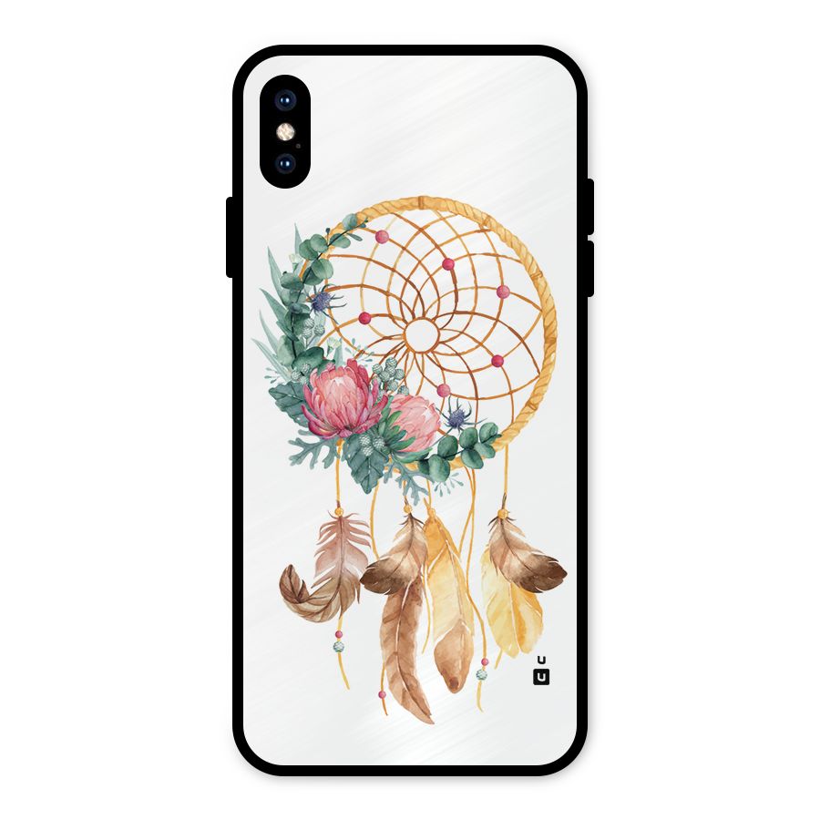 Watercolor Dreamcatcher Metal Back Case for iPhone XS Max