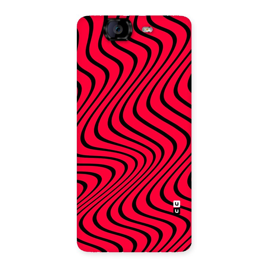 Waves Pattern Print Back Case for Canvas Knight A350