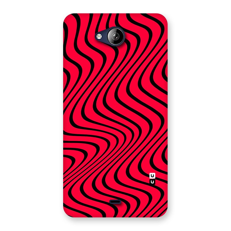 Waves Pattern Print Back Case for Canvas Play Q355