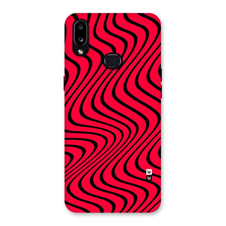 Waves Pattern Print Back Case for Galaxy A10s