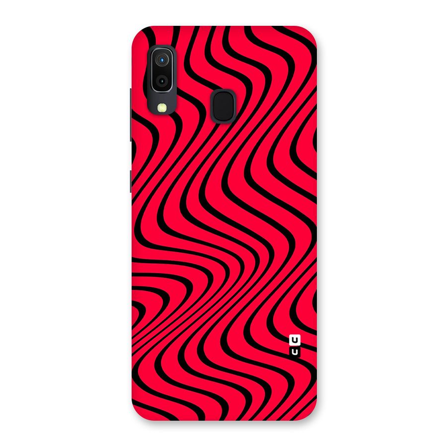 Waves Pattern Print Back Case for Galaxy A20