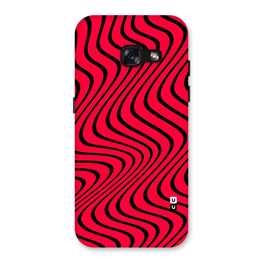 Waves Pattern Print Back Case for Galaxy A3 (2017)