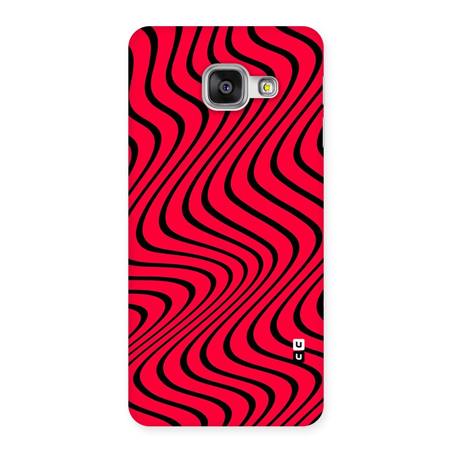 Waves Pattern Print Back Case for Galaxy A3 2016