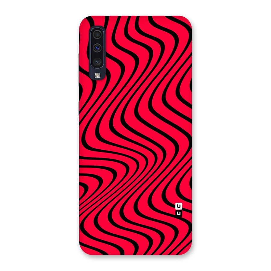 Waves Pattern Print Back Case for Galaxy A50