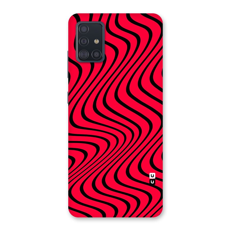 Waves Pattern Print Back Case for Galaxy A51