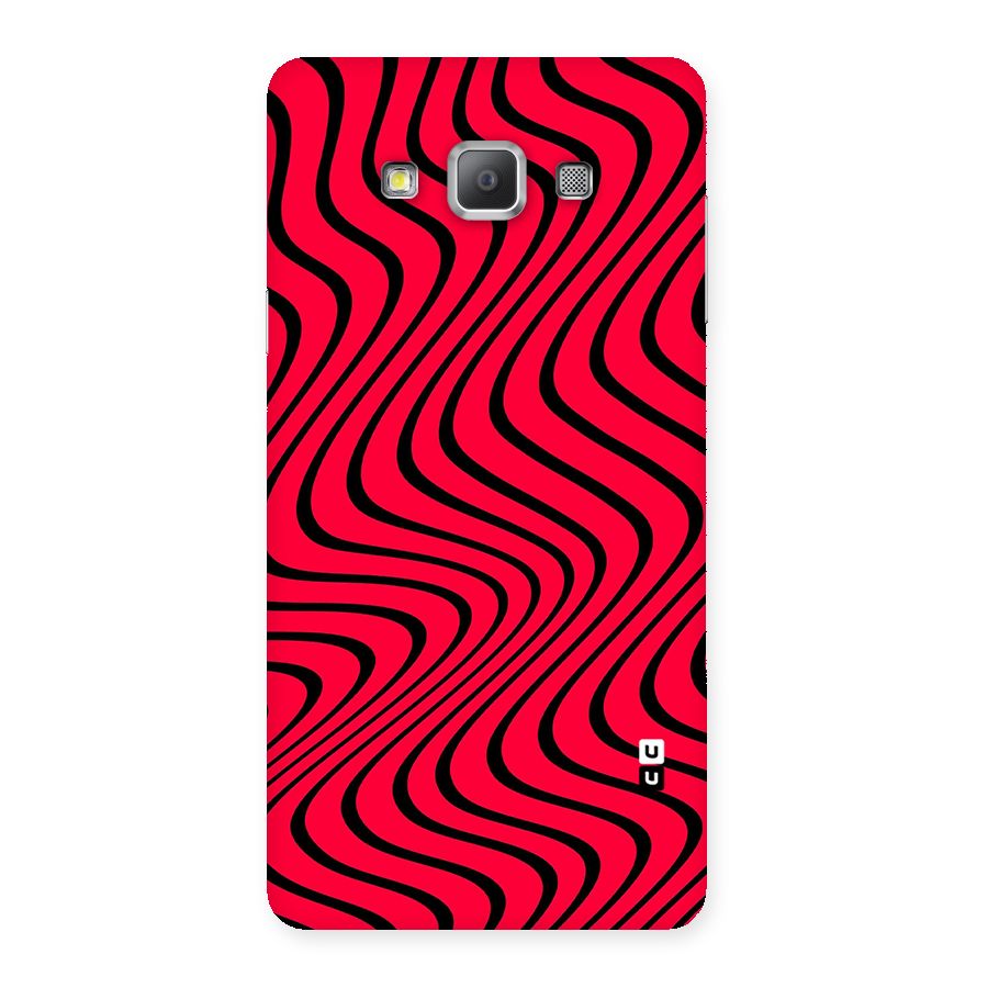 Waves Pattern Print Back Case for Galaxy A7