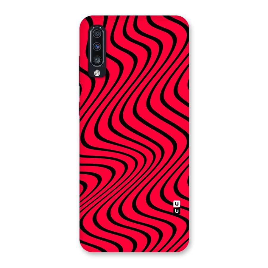 Waves Pattern Print Back Case for Galaxy A70
