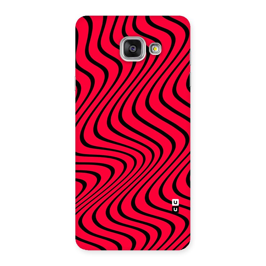 Waves Pattern Print Back Case for Galaxy A7 2016