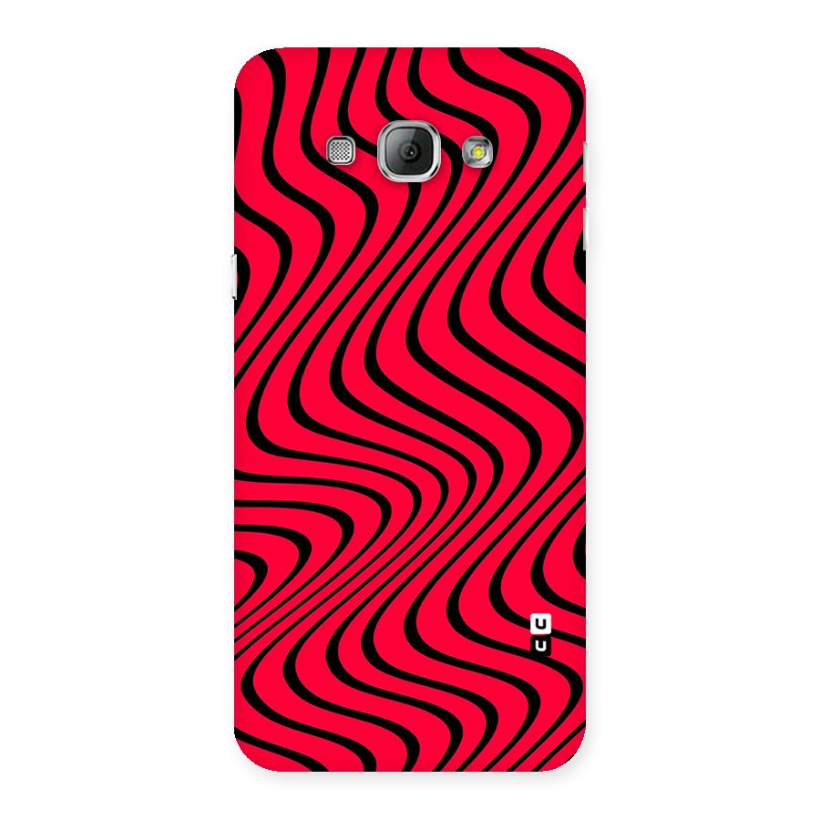Waves Pattern Print Back Case for Galaxy A8