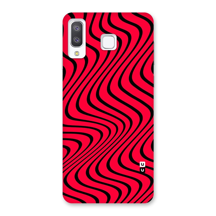 Waves Pattern Print Back Case for Galaxy A8 Star