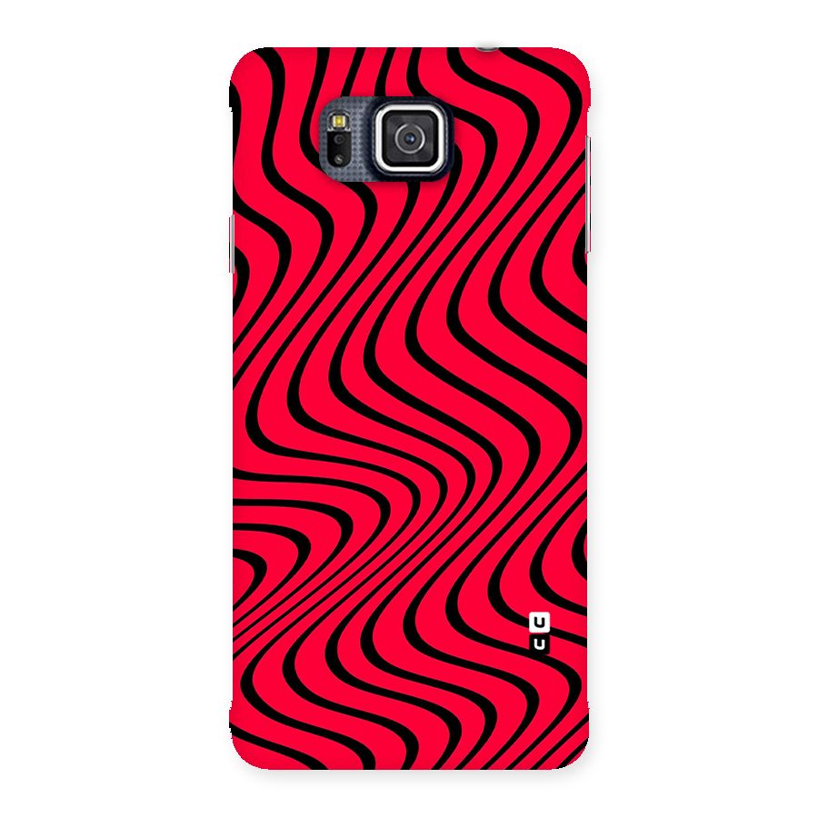 Waves Pattern Print Back Case for Galaxy Alpha