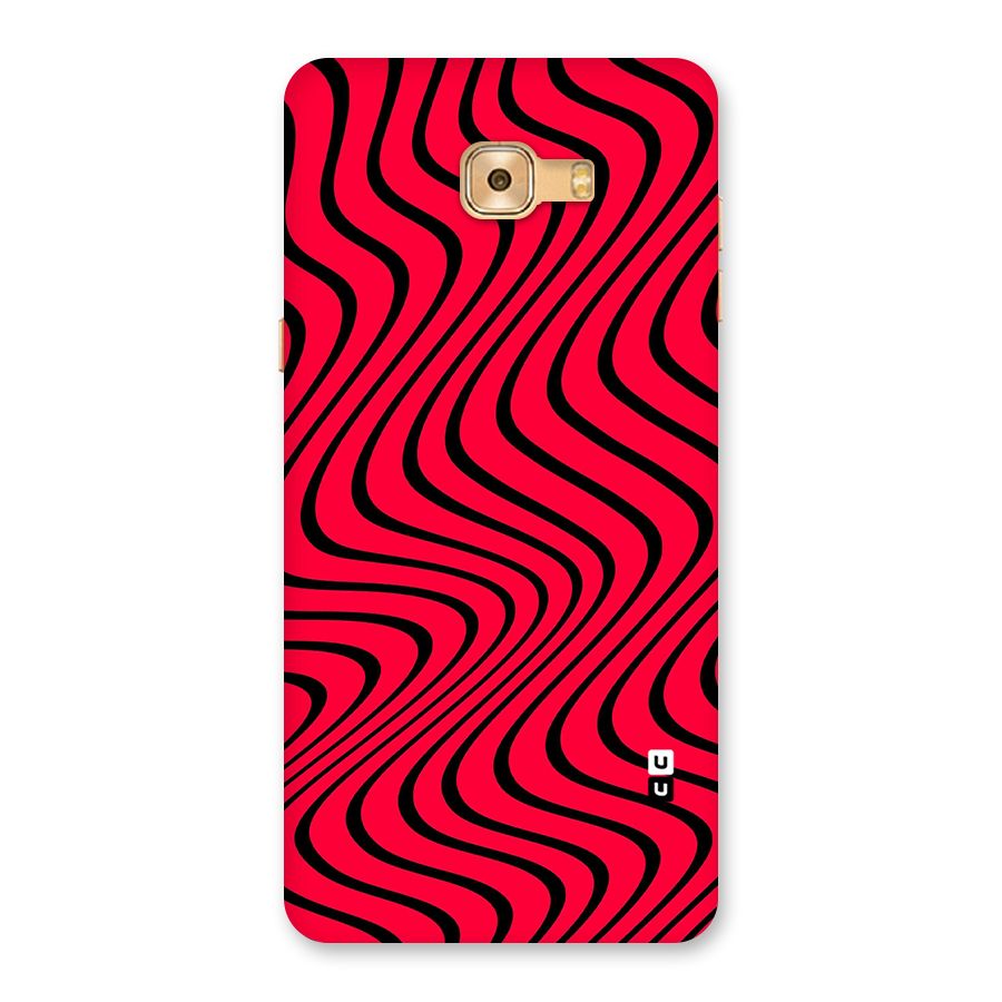 Waves Pattern Print Back Case for Galaxy C9 Pro